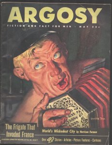 Argosy 5/1947-Popular-Charles Dye cover art-Robert W. Daly-Wilbur S. Peacock-...