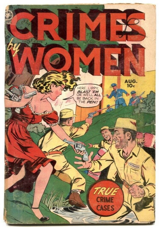 Crimes By Women #15 1951- Rare golden age Fox crime comic G 