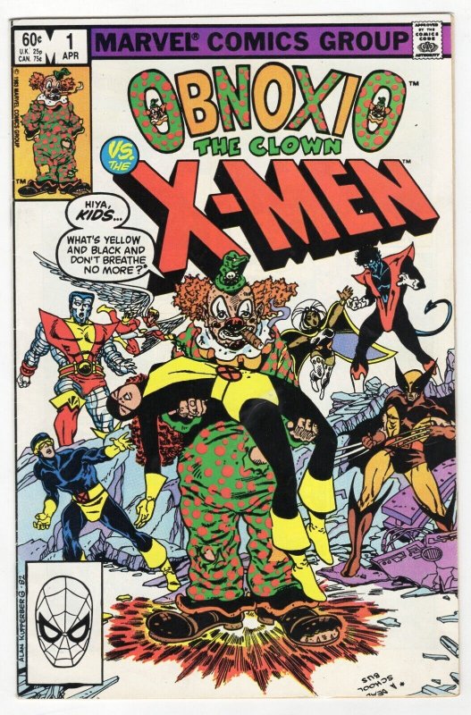 Obnoxio the Clown vs. the X-Men #1 VINTAGE 1983 Marvel Comics