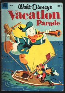 Walt Disney's Vacation Parade #4 1953-Dell-Mickey Mouse-Donald Duck-Giant Edi...