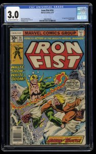 Iron Fist #14 CGC GD/VG 3.0 Off White to White 1st Sabretooth (Victor Creed)!