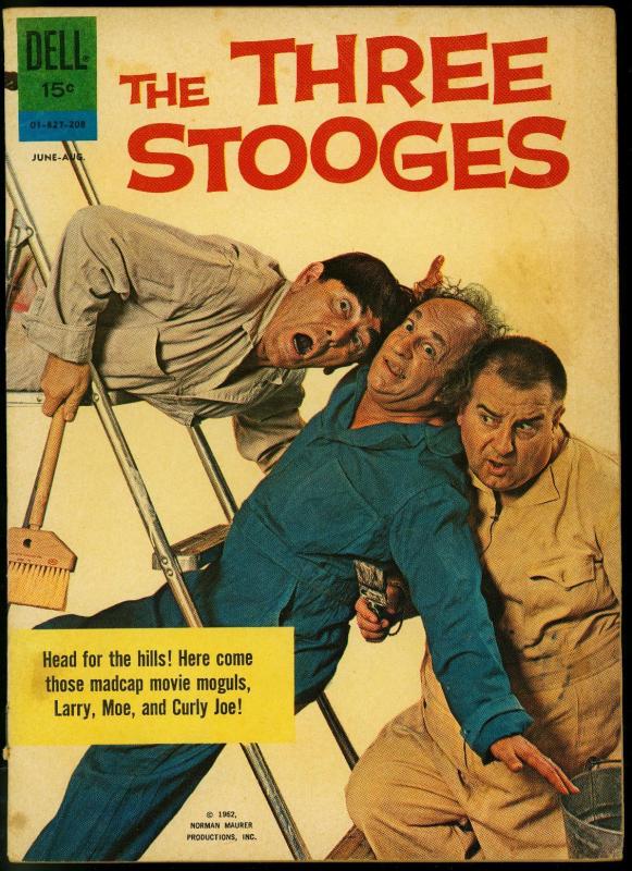 The Three Stooges #9 1962- Dell Comics- Photo cover VG