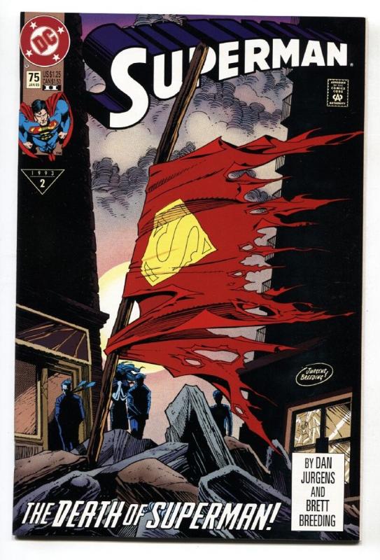 SUPERMAN #75-DEATH OF SUPERMAN- nm- - 2nd print.