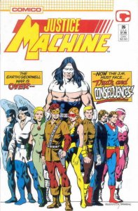 JUSTICE MACHINE #26, NM-, Elementals, Comico, 1987 1989 more in store