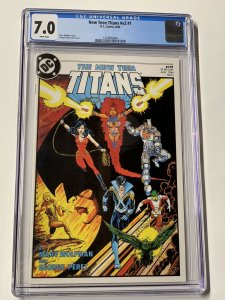 new teen titans volume 2 # 1 cgc 7.0 dc comics 1984