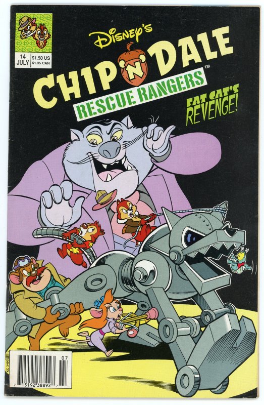 Chip 'n' Dale Rescue Rangers #14 (1991) Newsstand FN+
