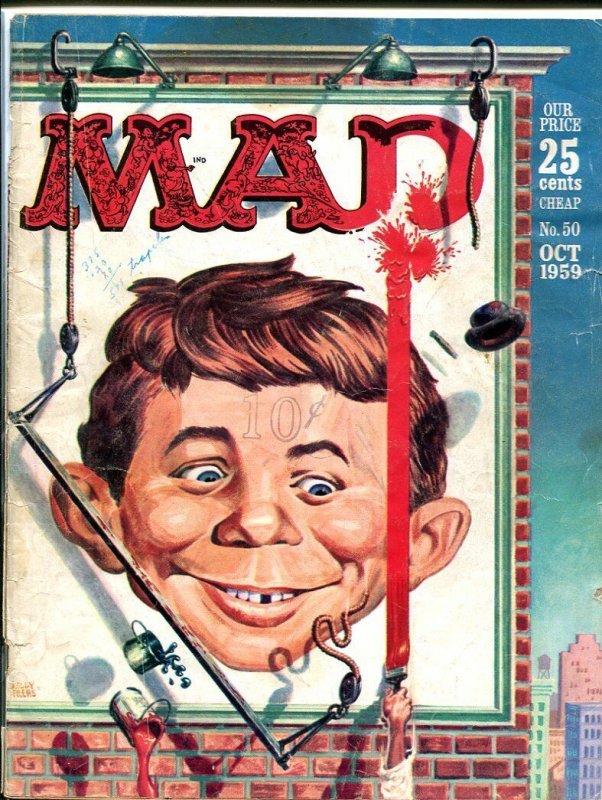 MAD MAGAZINE #50-1959-ALFRED E. NEUMAN-JACK DAVIS G