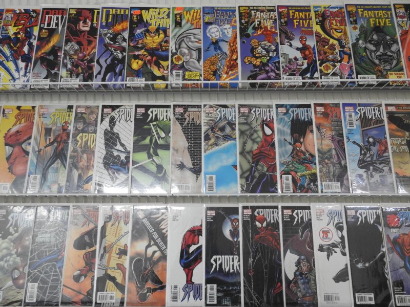 Huge Lot 140+ Comics W/ Spider-Girl, Thor, Iron Man+ Avg VF Condition!