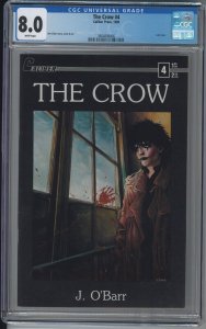 THE CROW 4 CGC 8.0 VF White Pages Last Issue 1989 Caliber Press RARE!