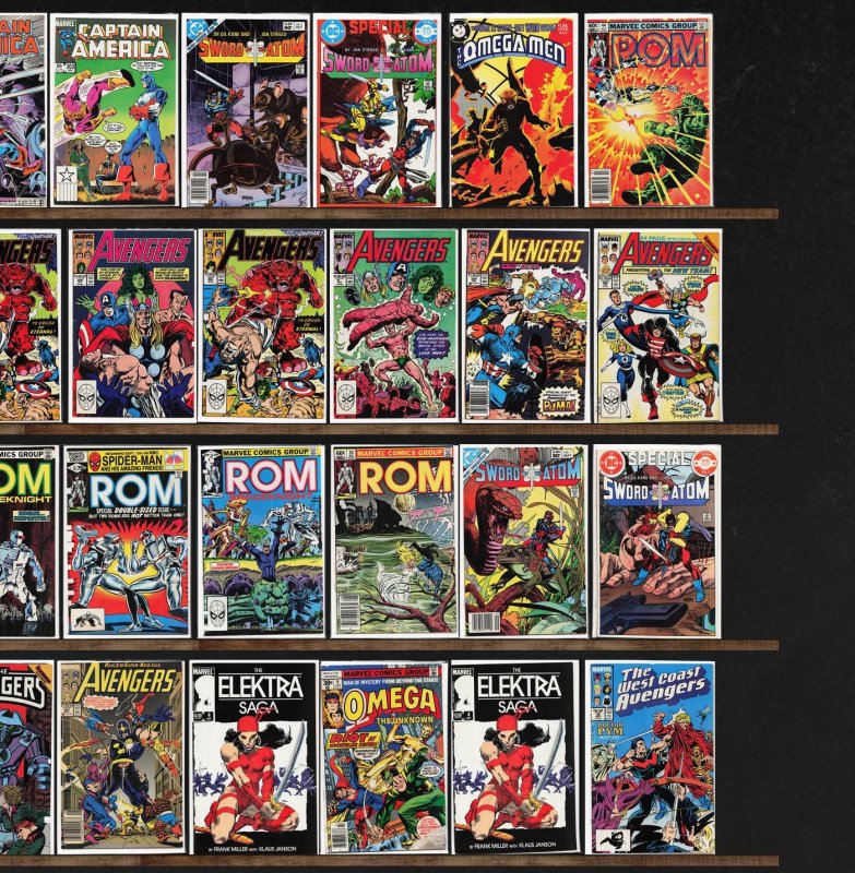 Huge Lot 140+ Comics with The Avengers, The Thing, Rom & More!