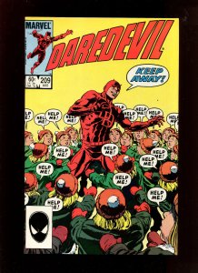 DAREDEVIL #209 -Direct Edition - BLAST FROM THE PAST! (8.0) 1984