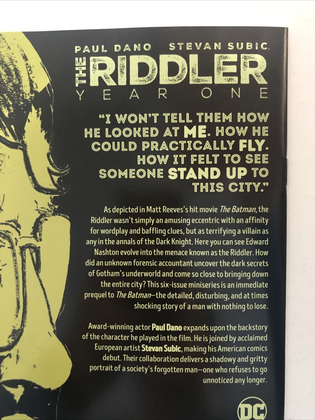 Riddler Year One (2022) #1 (NM) 1:50 Incentive Variant| DC Comics ...