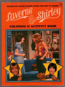 Laverne & Shirley Coloring Book #405-3 1983-Penny Marshall-Cindy Williams-TV-FN 