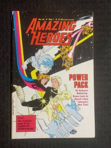 1984 AMAZING HEROES Comic Magazine #46 VG+ 4.5 Power Pack