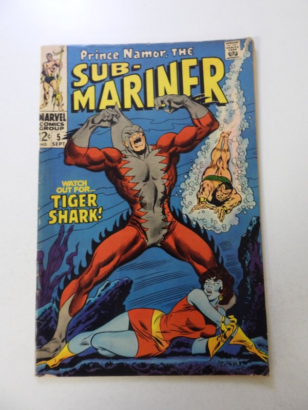 Sub-Mariner #5 (1968) 1st appearance of Tiger Shark VG/FN condition