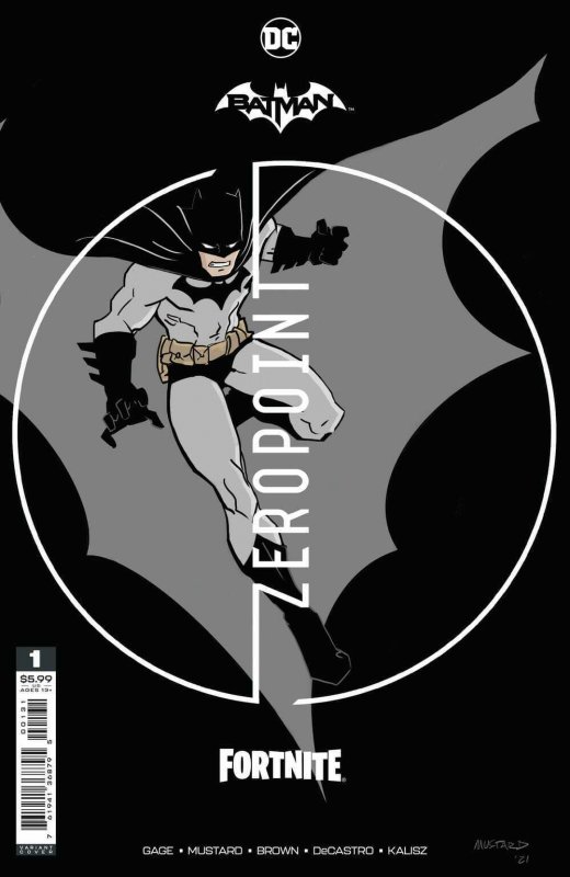 BATMAN FORTNITE ZERO POINT (2021 DC) #1 VARIANT PREMIUM MUSTARD NM with Code