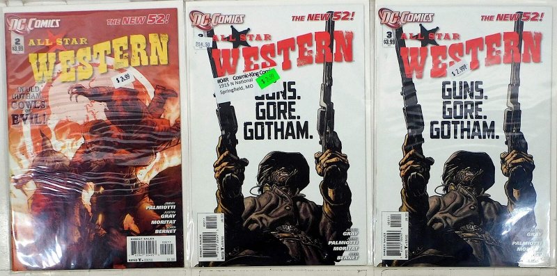 All-Star Western Lot of 3 #2, 3 x2 (2011) DC Comics Jonah Hex 1st Print