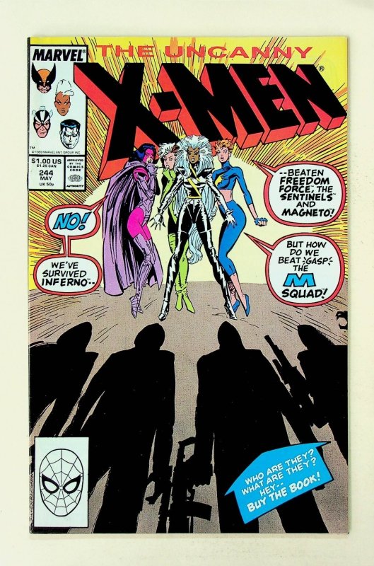 The Uncanny X-Men #244 Marvel Modern Age 1988