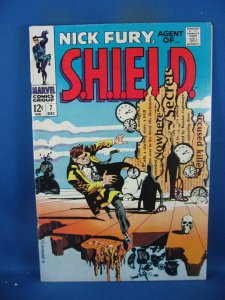 NICK FURY AGENT OF SHIELD 7 F VF STERANKO 1968 MARVEL DALI LIKE