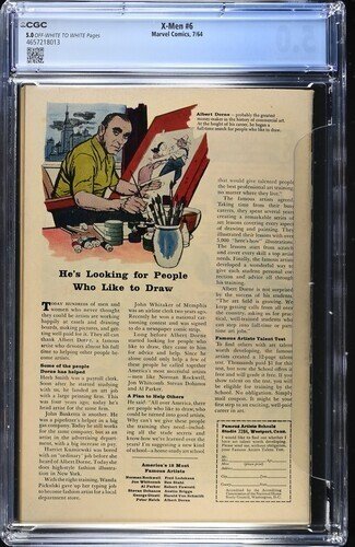 X-Men #6 1964 Marvel Comics CGC 5.0 Sub-Mariner app