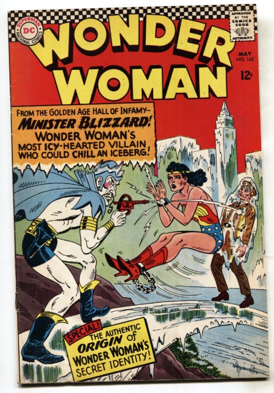 WONDER WOMAN #162--comic book--Origin issue--1966--DC--FN+