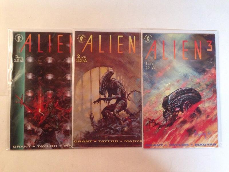 Alien 3 1-3 Complete Near Mint Lot Set Run