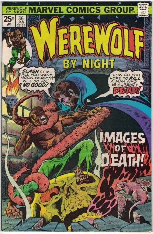 WEREWOLF BY NIGHT 36 VF January 1976