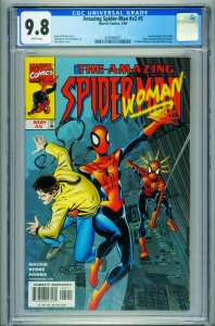 AMAZING SPIDER-MAN V.2 #5 CGC 9.8 1st Spider-Woman, Mattie Franklin 4039468021