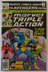 Marvel Triple Action #34 (Mar 1977, Marvel), NM condition (9.4), Avengers star