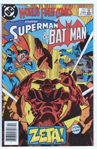 WORLDS FINEST COMICS #298 - 8.0 - WP - Batman- Superman VS Zeta