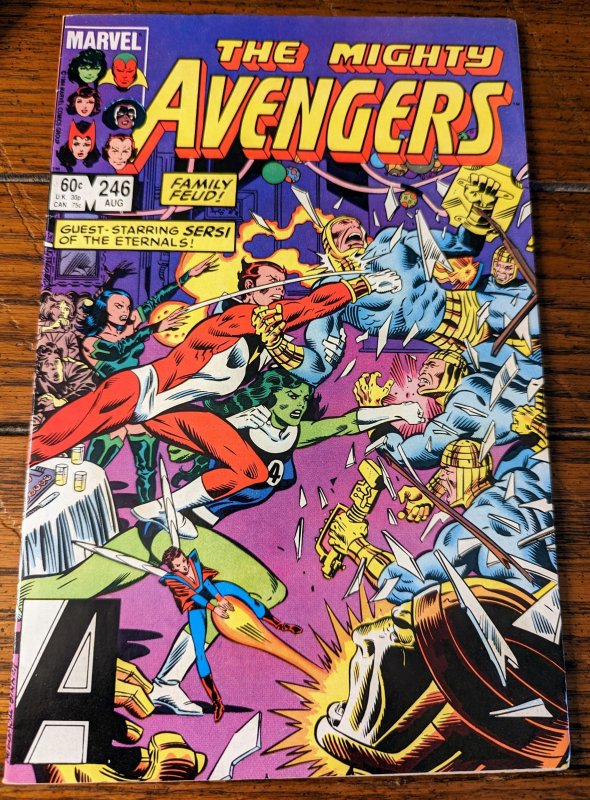 Avengers #246 1984 VF- 7.5 1st Appearance Of Maria Rambeau Minor Key