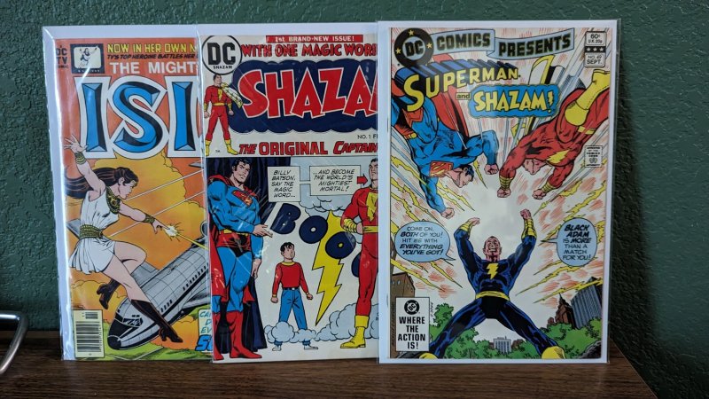 DC Comics Presents #49, Shazam #1 and Isis #1 (1982) VF+ and Better