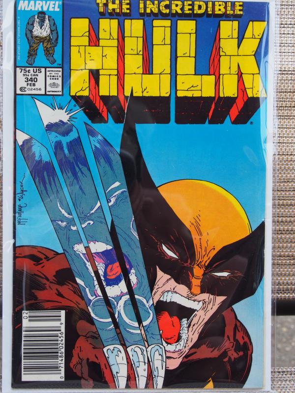 The Incredible Hulk 340 VF/NM McFarlane Wolverine Cover!