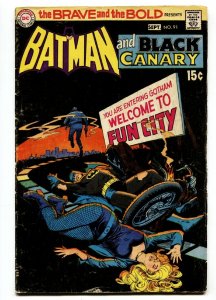 BRAVE AND THE BOLD #91 1970 -BATMAN AND BLACK CANARY VG-