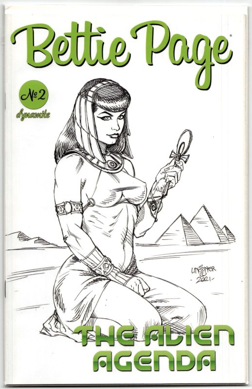 Bettie Page and the Alien Agenda #2 Cover O (2022) Bettie Page
