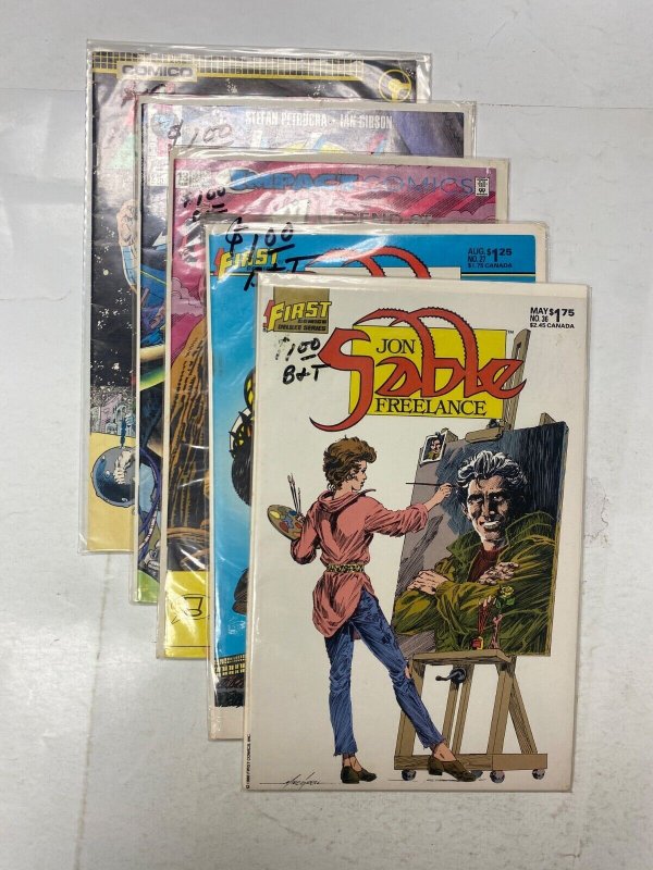 5 COMICO comic books Justice Machine Meta-4 Legend Shield Jon Sable 50 KM40