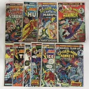 Marvel Team Up 14 16 18 21 22 23 24 25 26 27 1973 Marvel Vg-Fn Lot Of 10