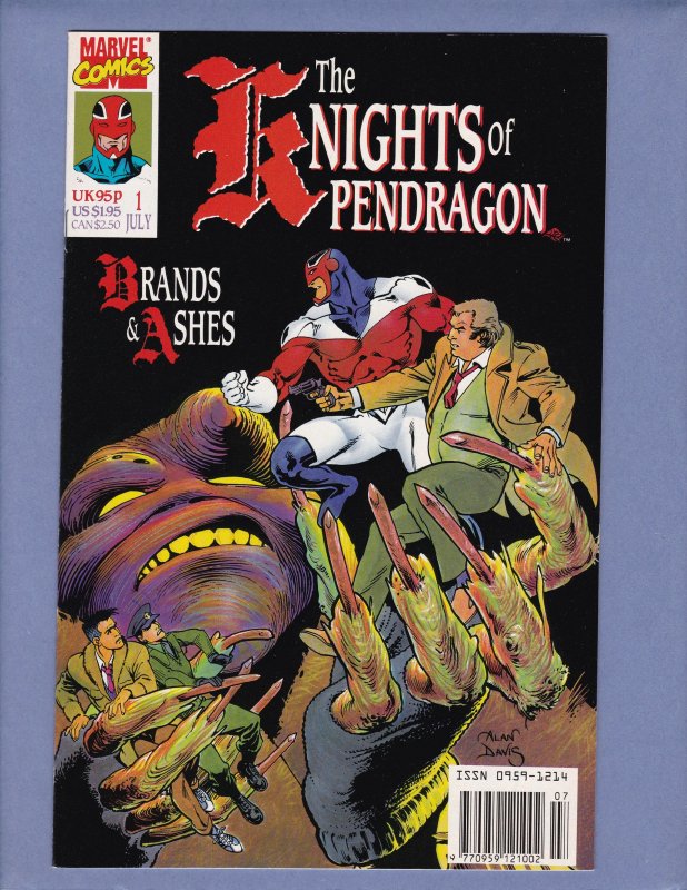 Knights of the Pendragon #1(x3) 2 3 4 Captain Britain Marvel UK 1990