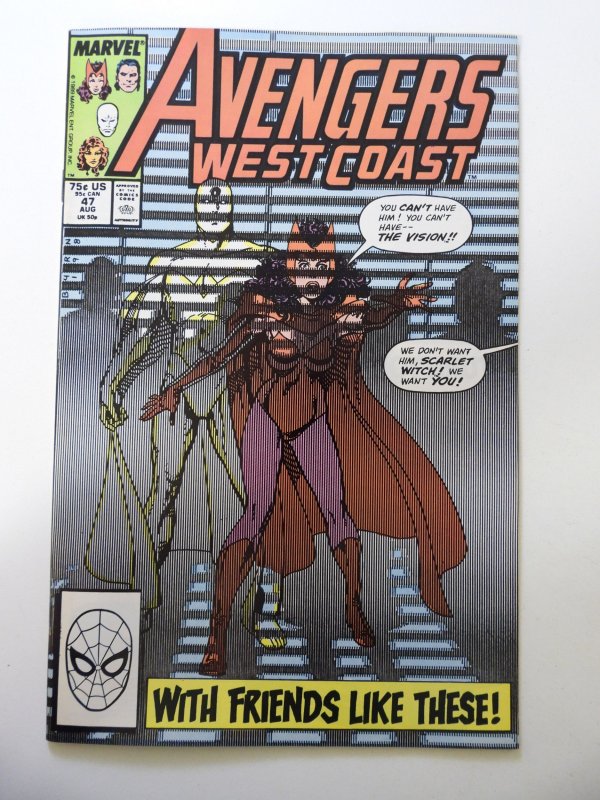 Avengers West Coast #47 (1989) VF+ Condition