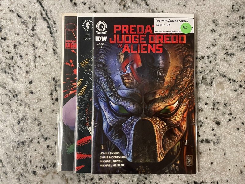 3 Comic Books Predator Judge Dredd Aliens 3 Magnus 1 Maxx 1 NM 1st Print 39 J801 