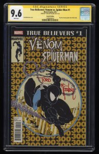 True Believers: Venom vs. Spider-Man #1 CGC NM+ 9.6 White Pages 2nd Print