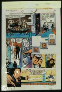 X-MEN GOD LOVES, MAN KILLS GRAPHIC PG 49 ORIGINAL COLOR PROOF ACETATE GUIDE