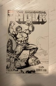 The Immortal Hulk #1 Buscema Black and White Cover (2018) 1:1000 run rare