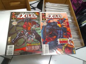 1995 ALL NEW EXILES 2 3 Malibu Hellblade Qune NM-