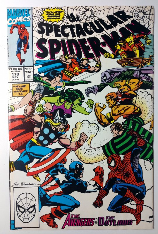 The Spectacular Spider-Man #170 (7.0, 1990) 