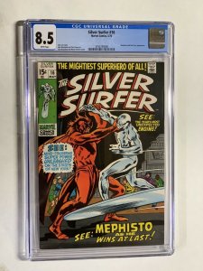 Silver Surfer 16 Cgc 8.5 White Pages Marvel Bronze Age