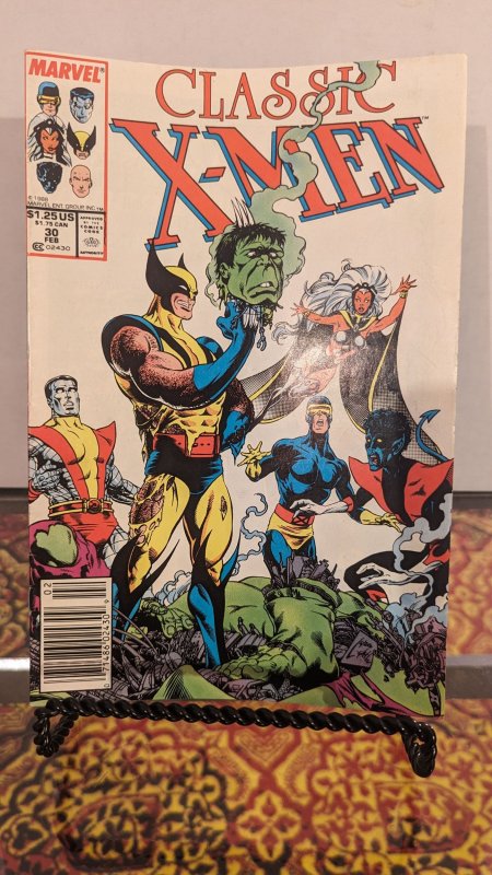 Classic X-Men #30 (1989) Newstand