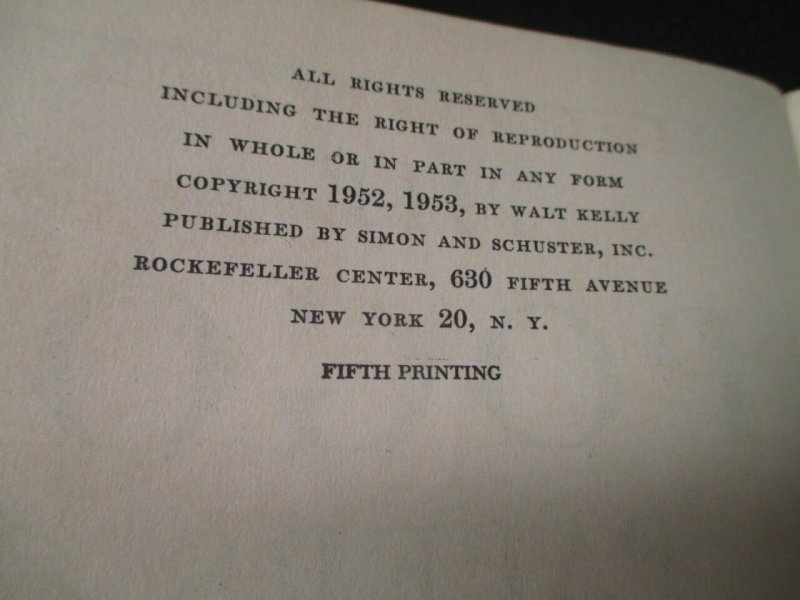 Pogo Papers 1953 Simon And Schuster Ships Boxed!