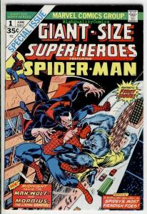 GIANT-SIZE SUPER-HEROES : SPIDER-MAN #1, VF+, Morbius, 1974, more ASM in store