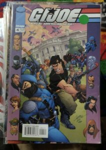 GI JOE A REAL AMERICAN HERO # 4  2002 IMAGE g.i. joe  painted back cover cobra